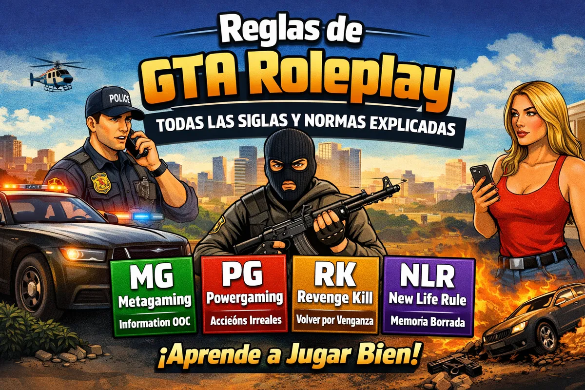 Reglas de GTA Roleplay: todas las siglas y normas explicadas para empezar bien