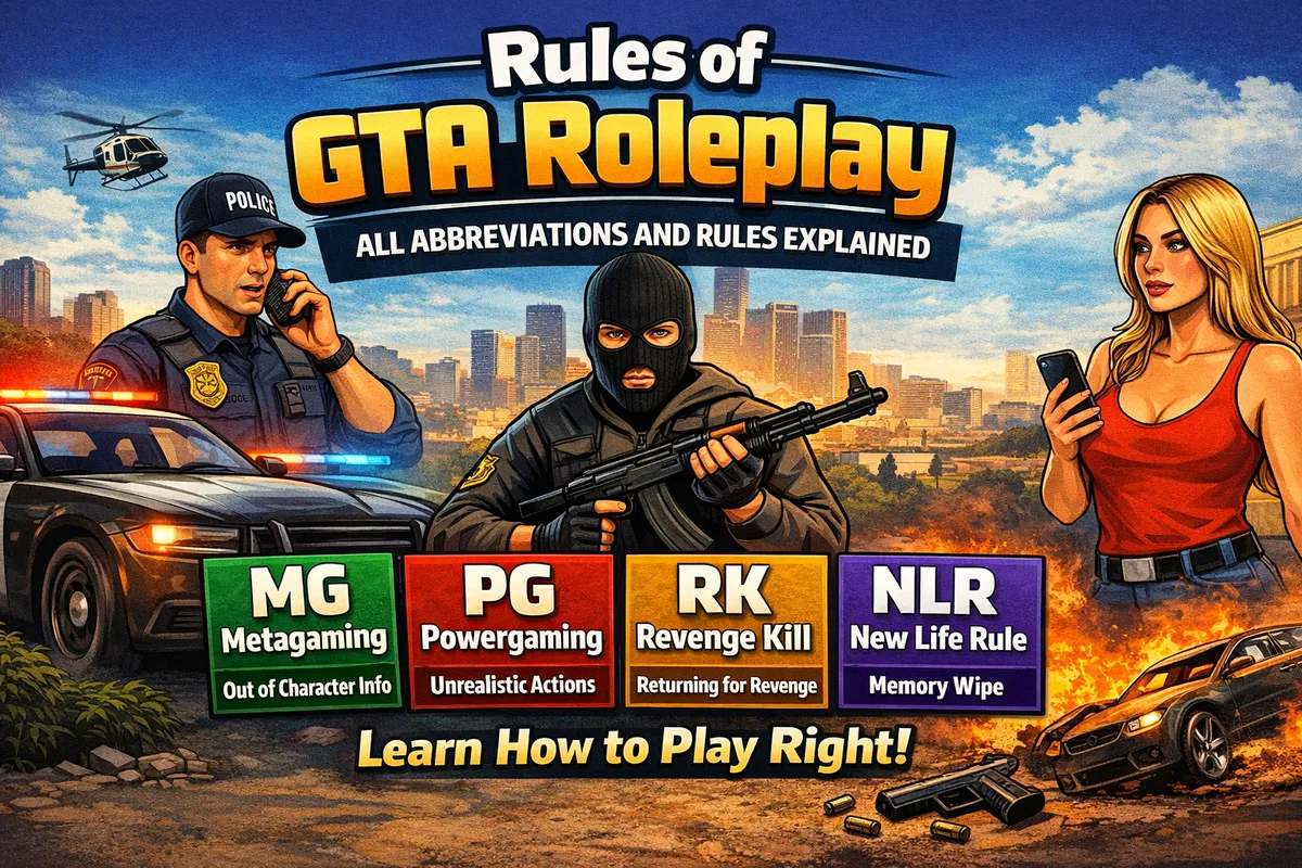 GTA Roleplay Rules: all abbreviations and rules explained
