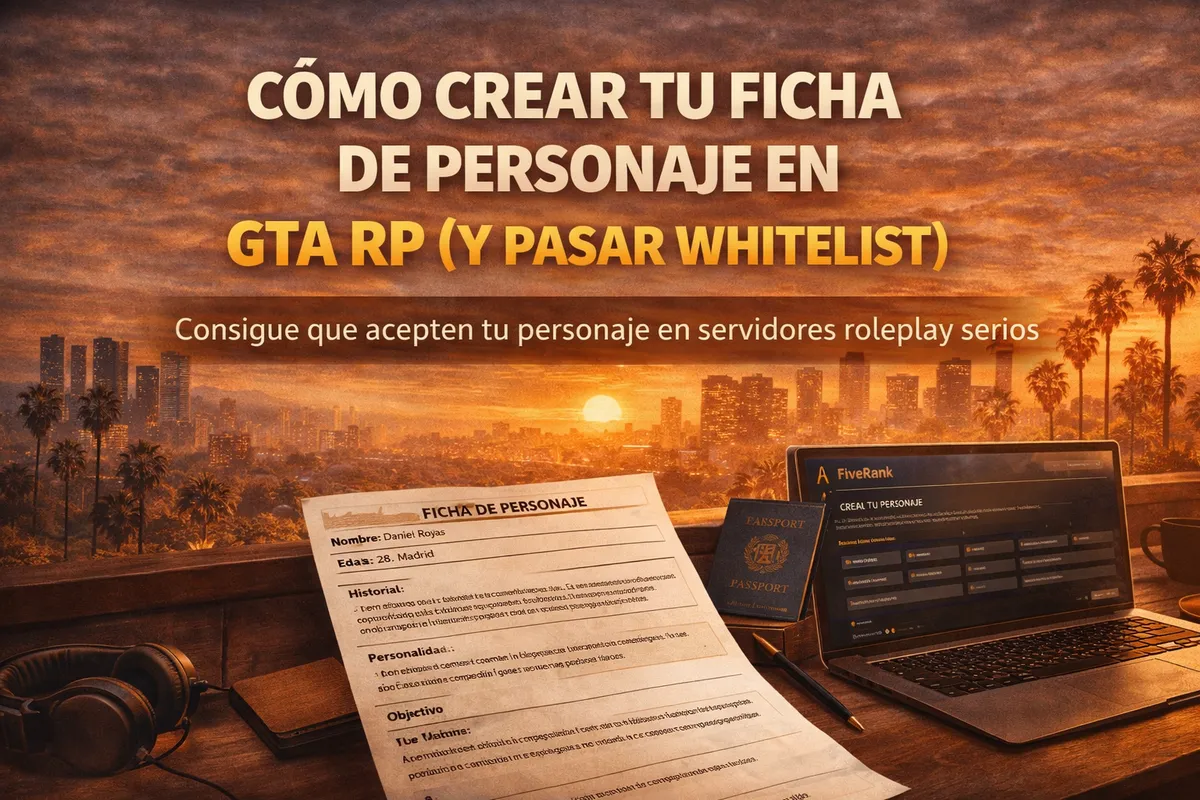 Cómo crear tu ficha de personaje en GTA RP (y pasar whitelist)