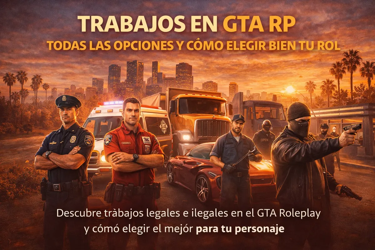 Trabajos en GTA RP: todas las opciones y cómo elegir bien tu rol