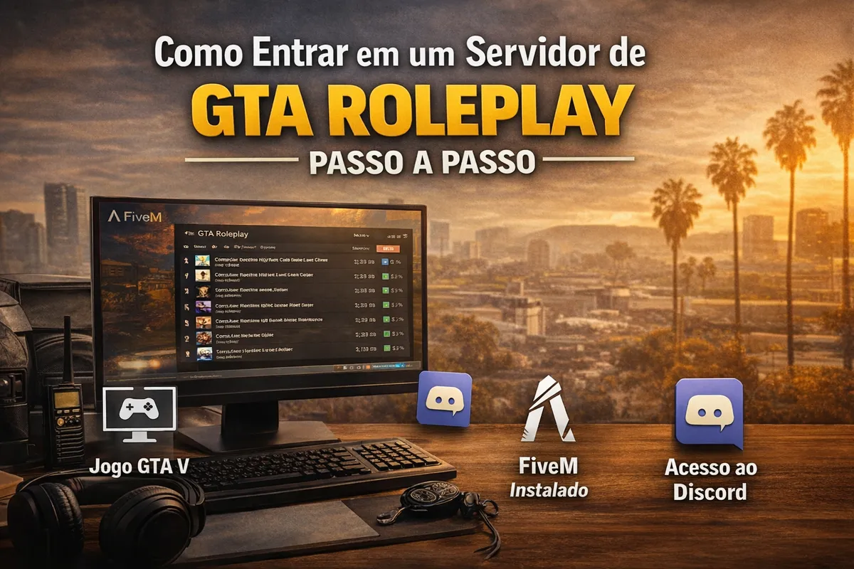 Como entrar em um servidor de GTA Roleplay passo a passo