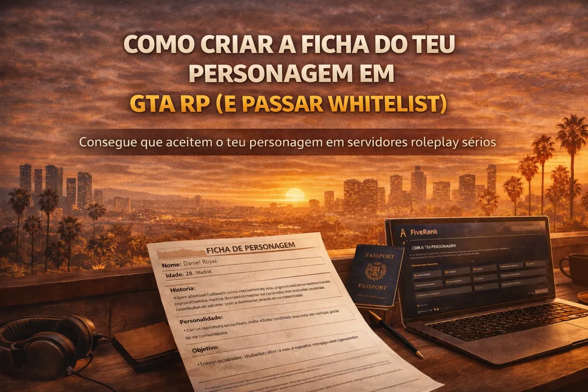 Como criar a ficha do teu personagem em GTA RP