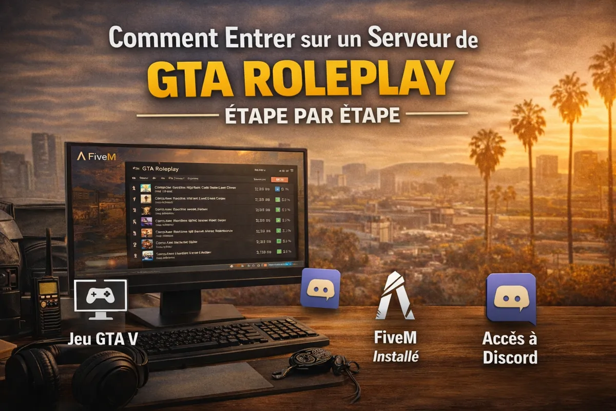 Comment entrer sur un serveur GTA Roleplay étape par étape
