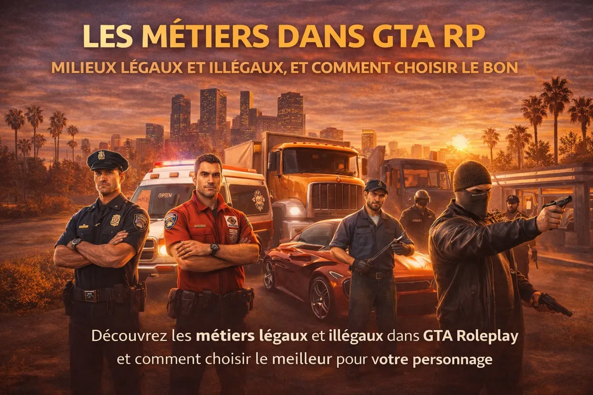 Les métiers dans GTA RP